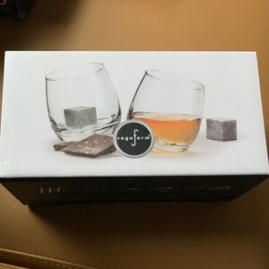 Whiskey Glass Set with Cooling Stones